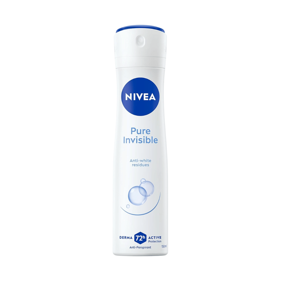 NIVEA DEO SPRAY 150ML PURE INVISIBLE ANTIMANCHAS