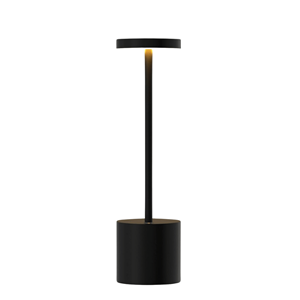 CANDEEIRO LED TÁCTIL 8X34CM PRETO