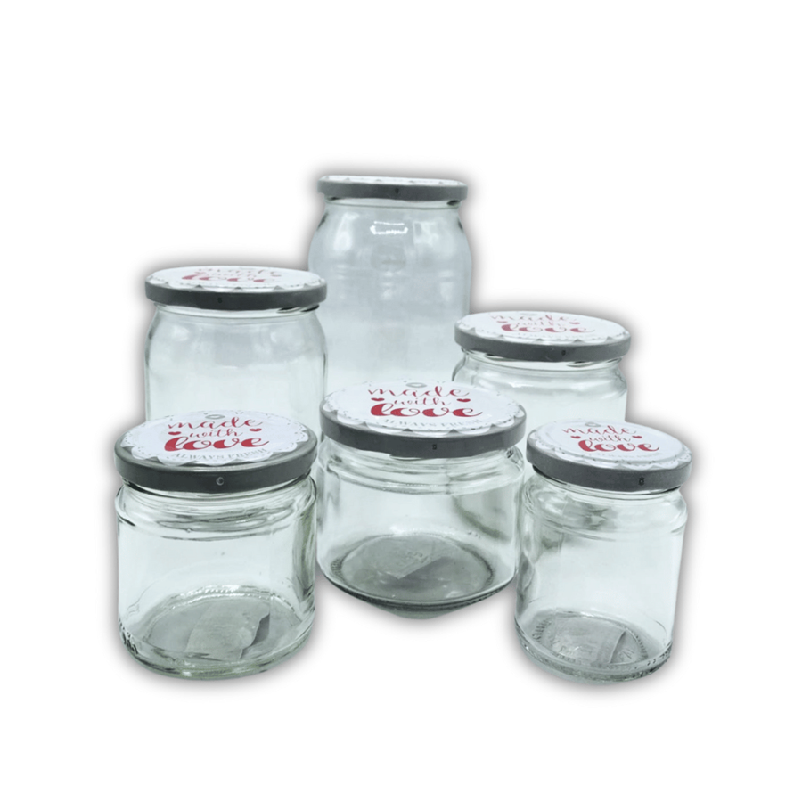 FRASCO VIDRO 210ML MADE WITH LOVE