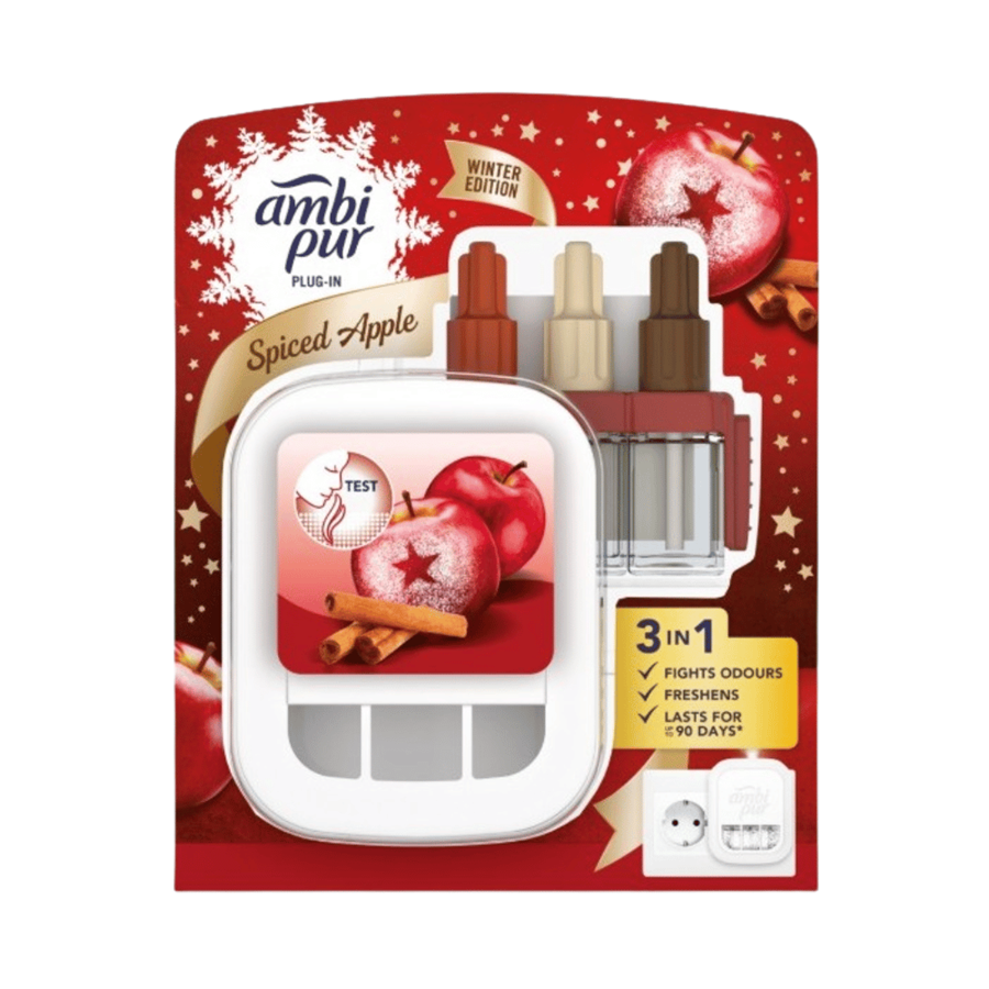 AMBI PUR DIFUSOR C/REC. 20ML 3EM1 SPICED APPLE