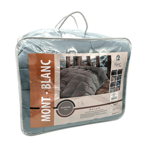 EDREDÃO MONT BLANC CINZA CASAL 230X260CM