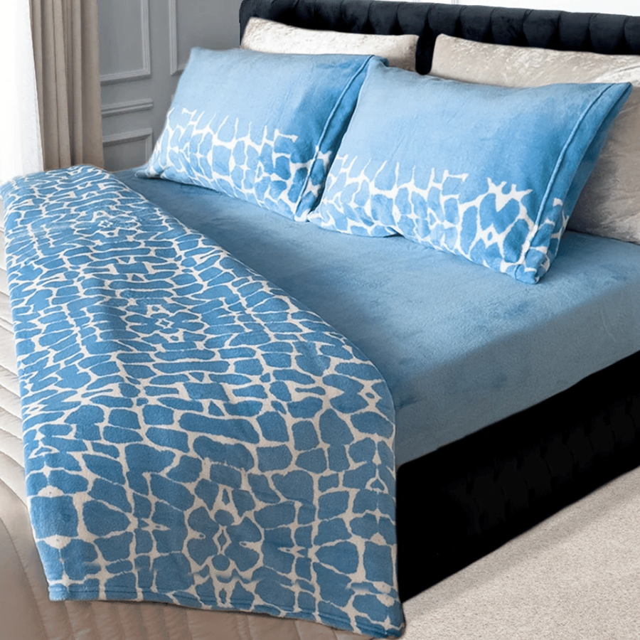 JOGO CAMA 260X280 SEDALINA TARTARUGA AZUL CASAL