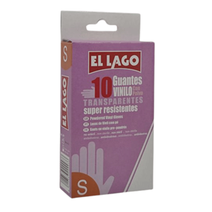 EL LAGO LUVA VINIL C/10 TAM.S