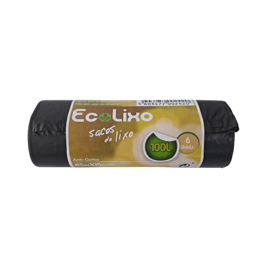 ECOLIXO SACO LIXO 100LTS C/6