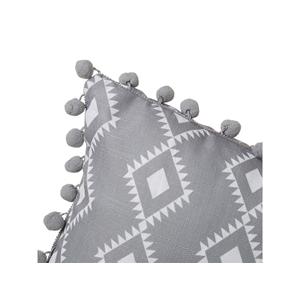 ALMOFADA CINZA BOHO 50X30CM