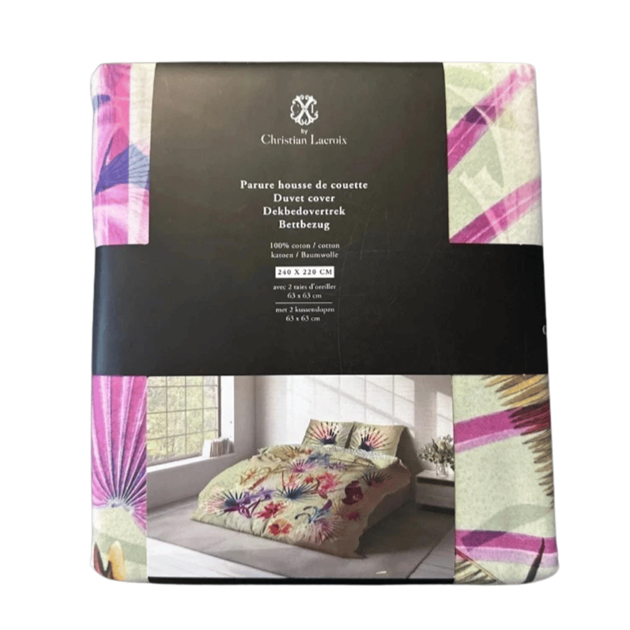 C. LACROIX CAPA EDREDÃO 240X220CM MULTI VERT PARADIS