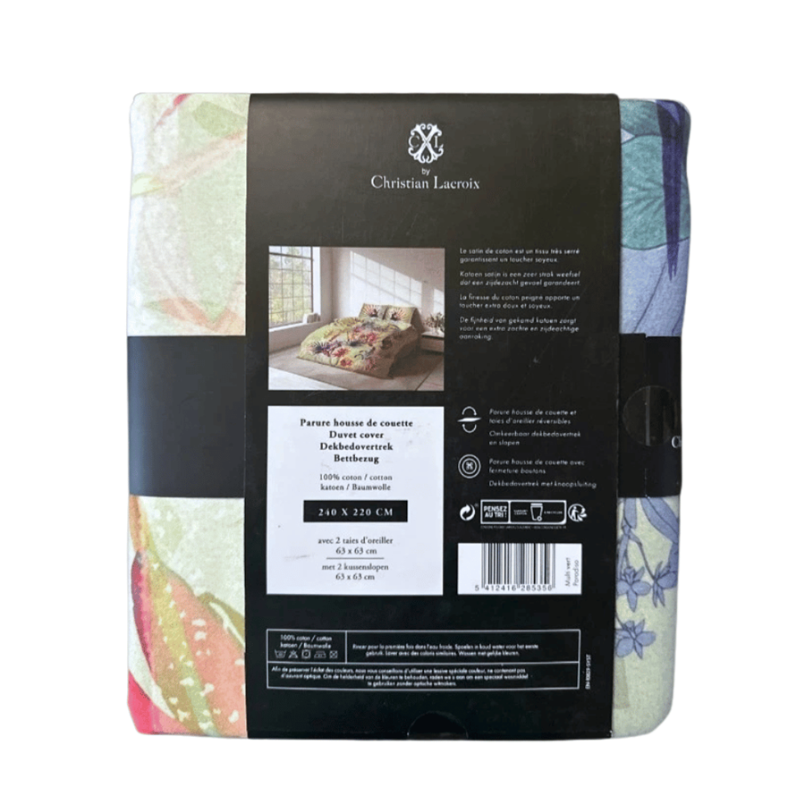 C. LACROIX CAPA EDREDÃO 240X220CM MULTI VERT PARADIS