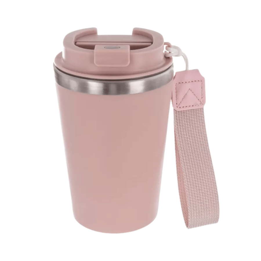 CANECA TERMO ROSA 350ML