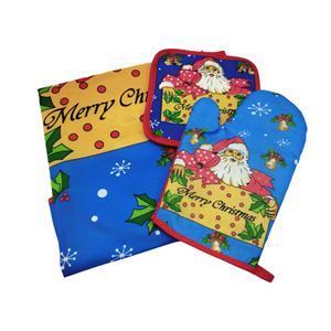 AVENTAL C/LUVA E PEGA PAI NATAL