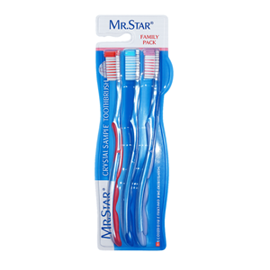 ESCOVAS DENTES C/3 MEDIA MR. STAR