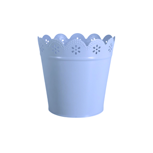 VASO METAL AZUL