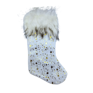 MEIA NATAL C/ESTRELAS DOURADAS MEIA NATAL C/ESTRELAS DOURADAS