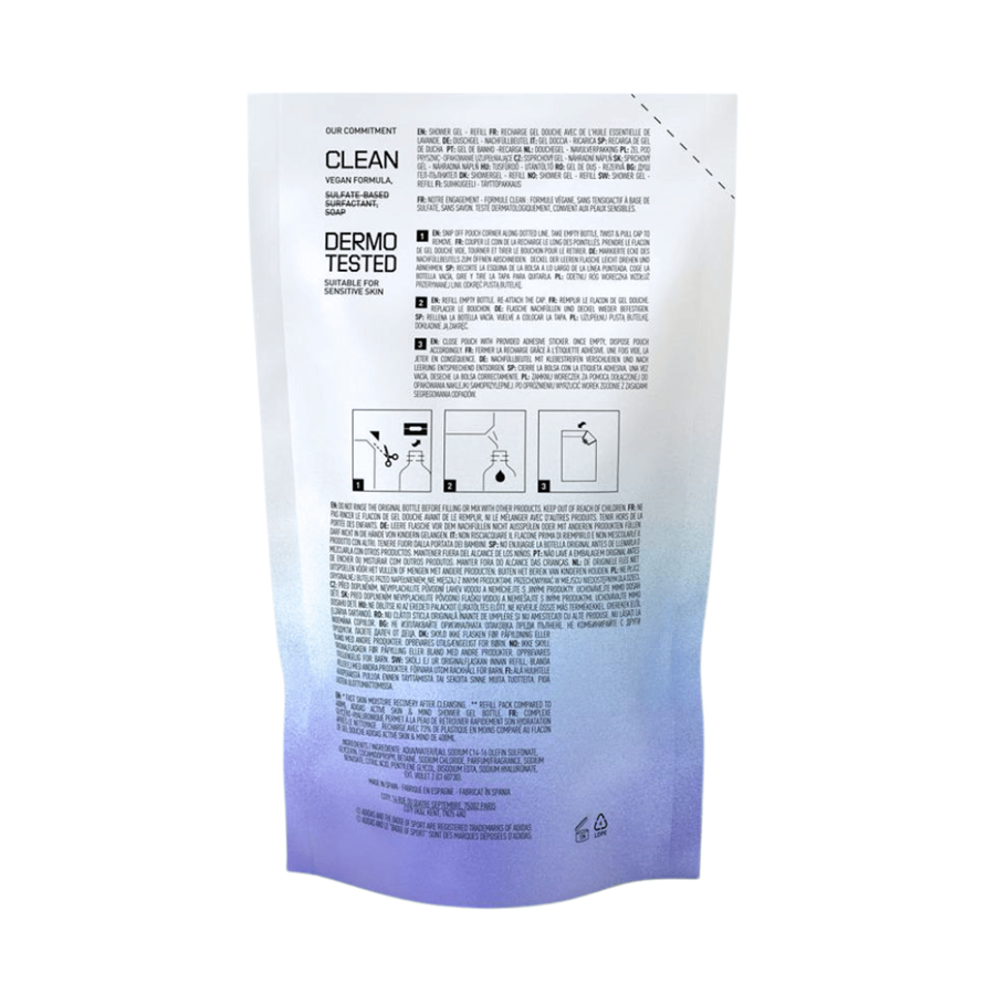 ADIDAS GEL BANHO RECARGA PRE SLEEP CALM LAVANDA 400ML