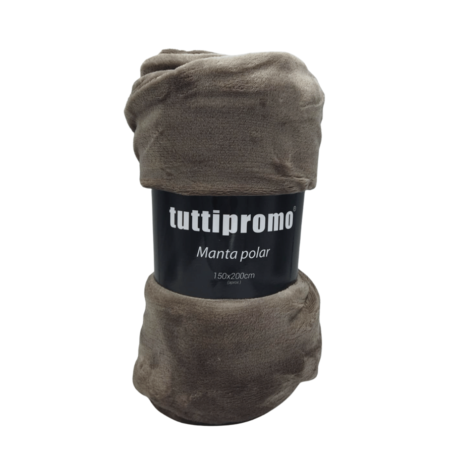 MANTA 150X200CM VELUDO CASTANHO