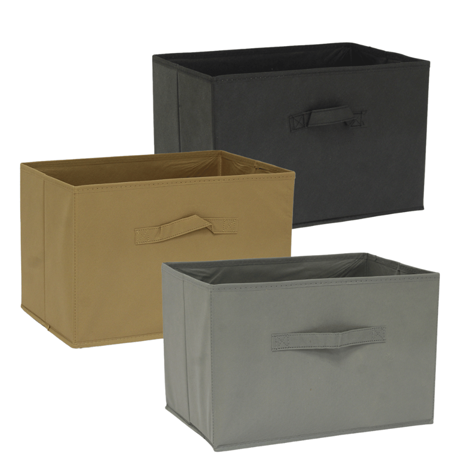 CAIXA TECIDO 38X25CM P/ARRUMAÇÃO PRETA