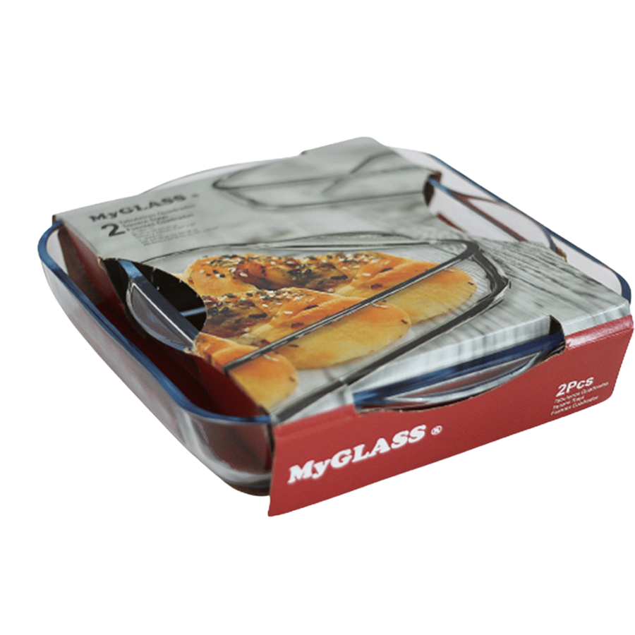 MYGLASS TABULEIRO FORNO QUADRADO C/2 MYGLASS TABULEIRO FORNO QUADRADO C/2