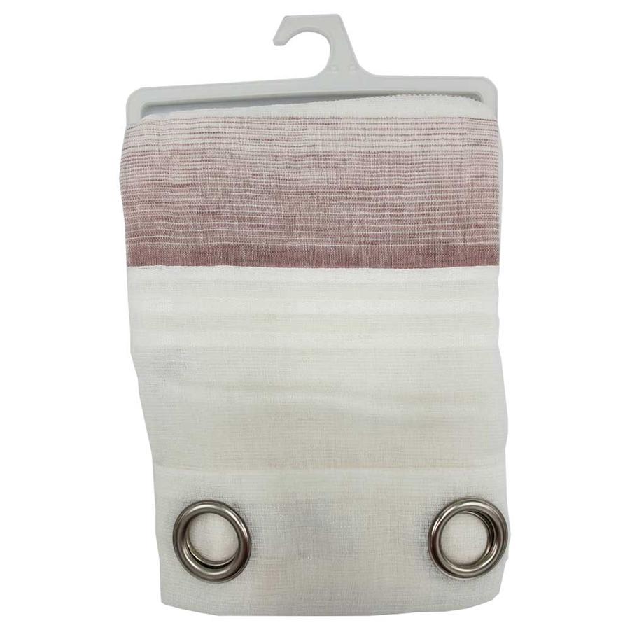 CORTINA RISCA ROSA 140X250CM