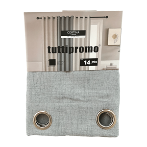 CORTINA RUSTIC 140X250 CINZA