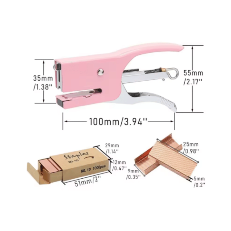 AGRAFADOR ROSA C/AGRAFOS