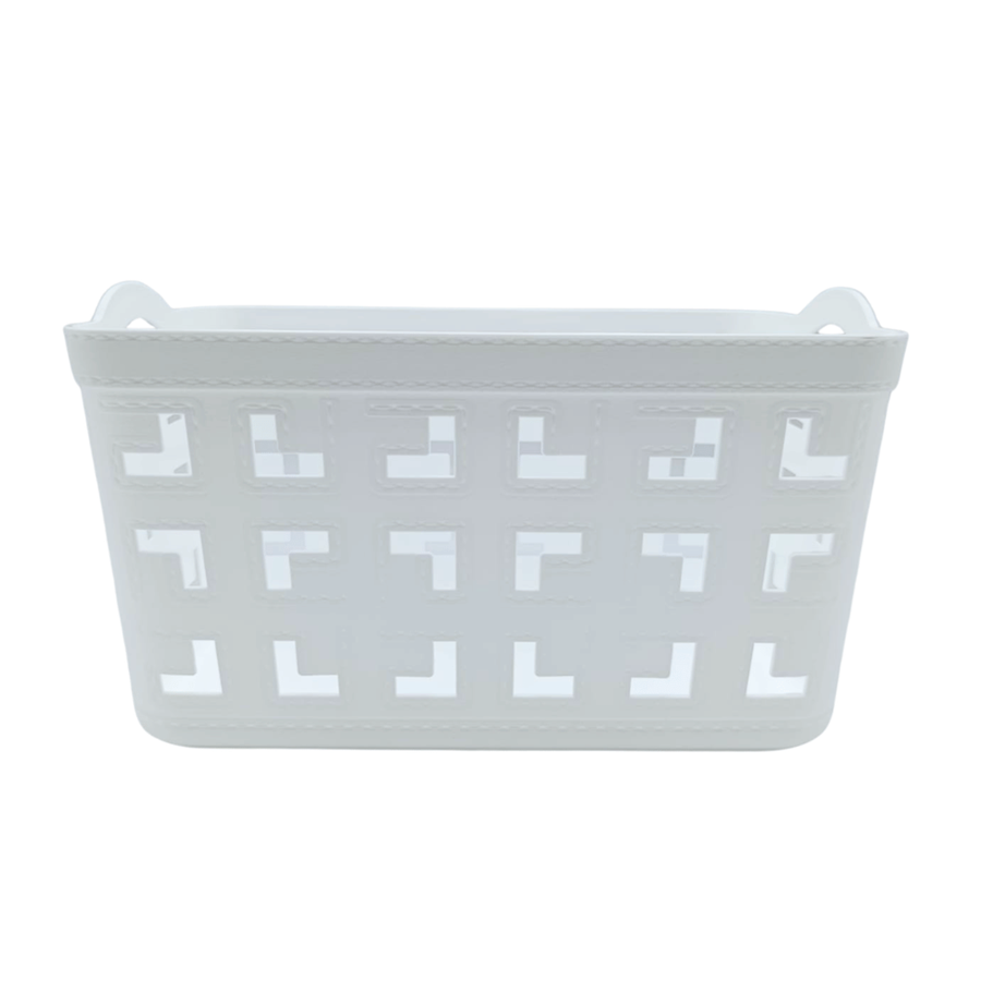 CESTO BRANCO 26.5X18.5X15CM