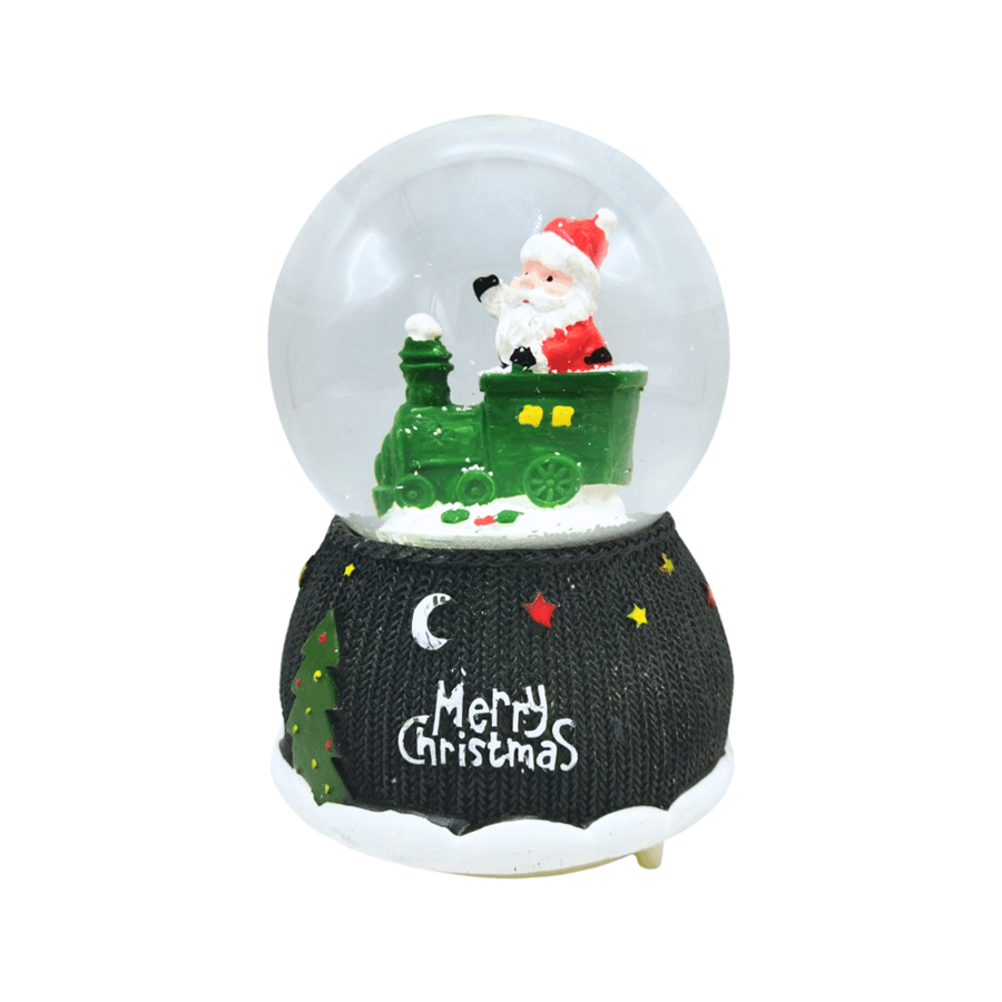 BOLA DE NEVE VERDE C/LUZ E SOM