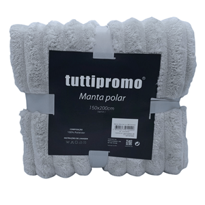 MANTA 200X150CM CINZA