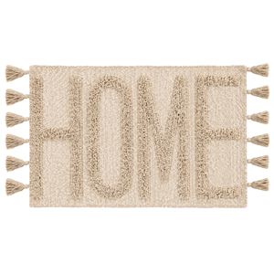 TAPETE 70X120CM HOME C/POM POM NATURAL TAPETE 70X120CM HOME C/POM POM NATURAL