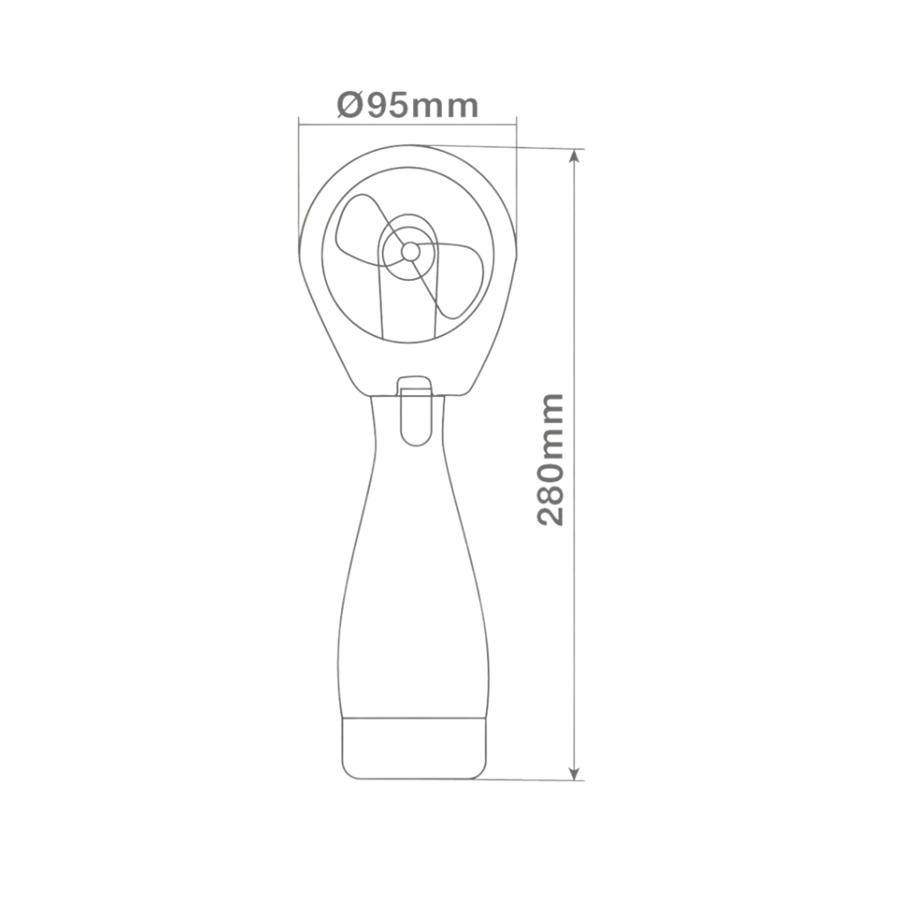GSC MINI VENTILADOR PORTÁTIL ÁGUA