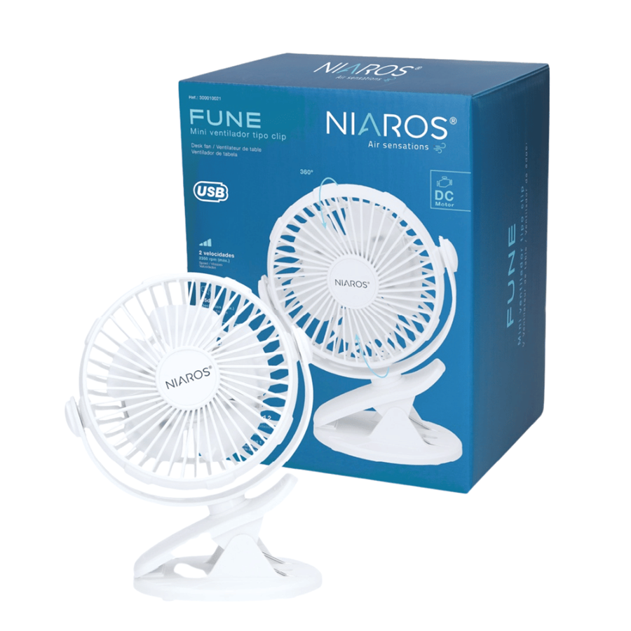 NIAROS MINI VENTOINHA USB FUNE 3W BRANCO
