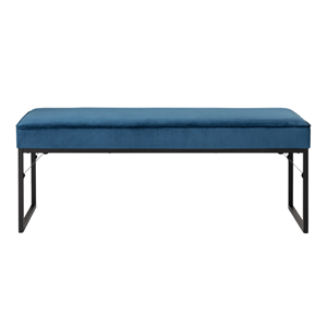 LIFA LIVING BANQUETA VELUDO 120X42X45CM AZUL
