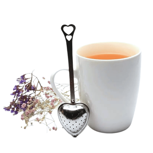 COADOR INOX CORAÇÃO P/CHÁ