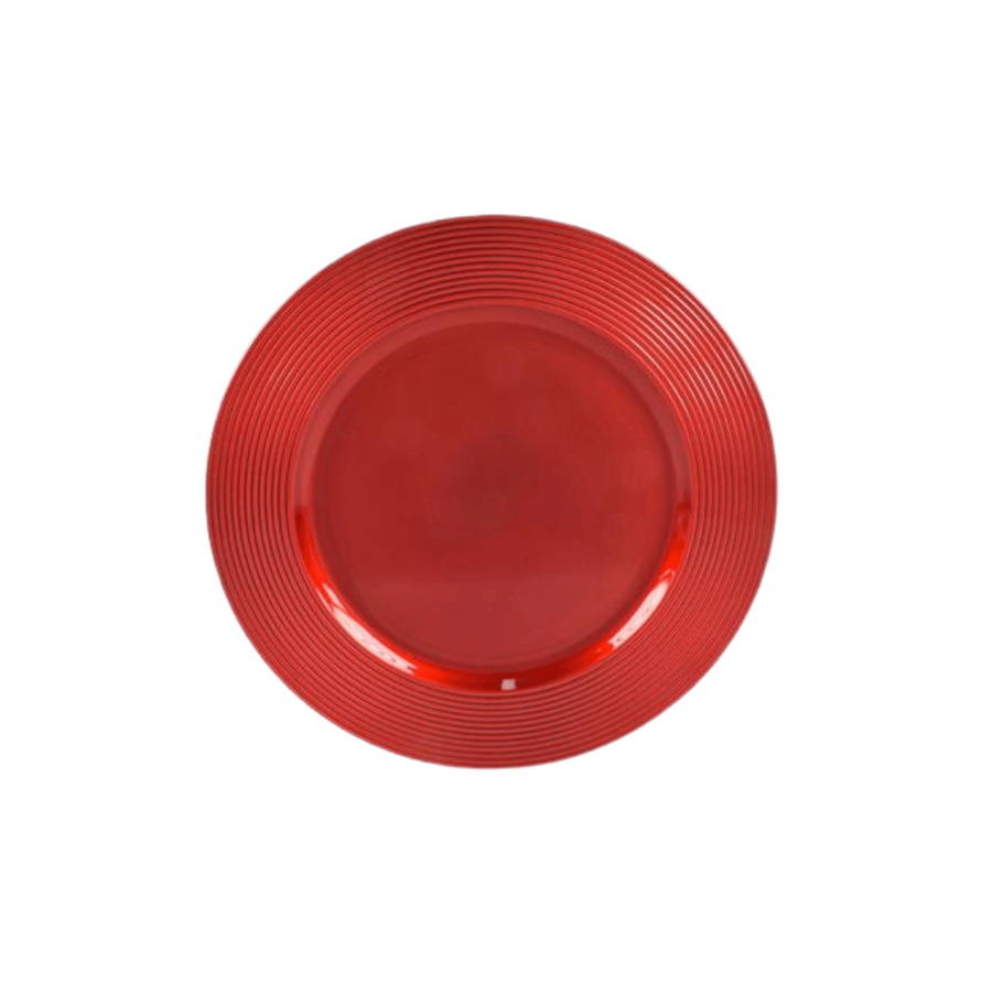 PRATO MARCADOR NATAL 33CM VERM.