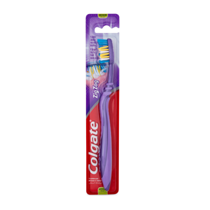 ESCOVA DE DENTES COLGATE ZIG ZAG MÉDIA ROXO