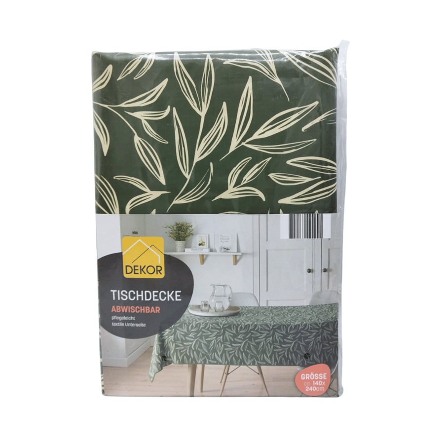 DEKOR TOALHA MESA FOLHAS PVC 140X240CM