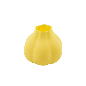 DESCASCADOR DE ALHOS SILICONE AMARELO