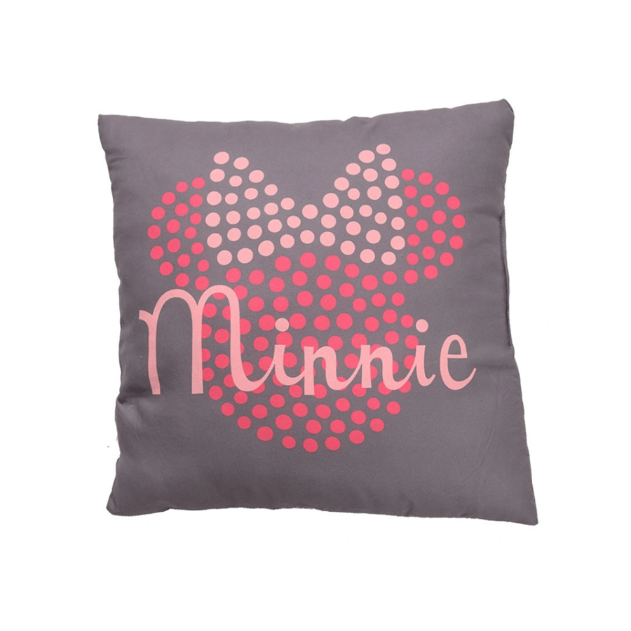 ALMOFADA MINNIE CINZA 40X40CM