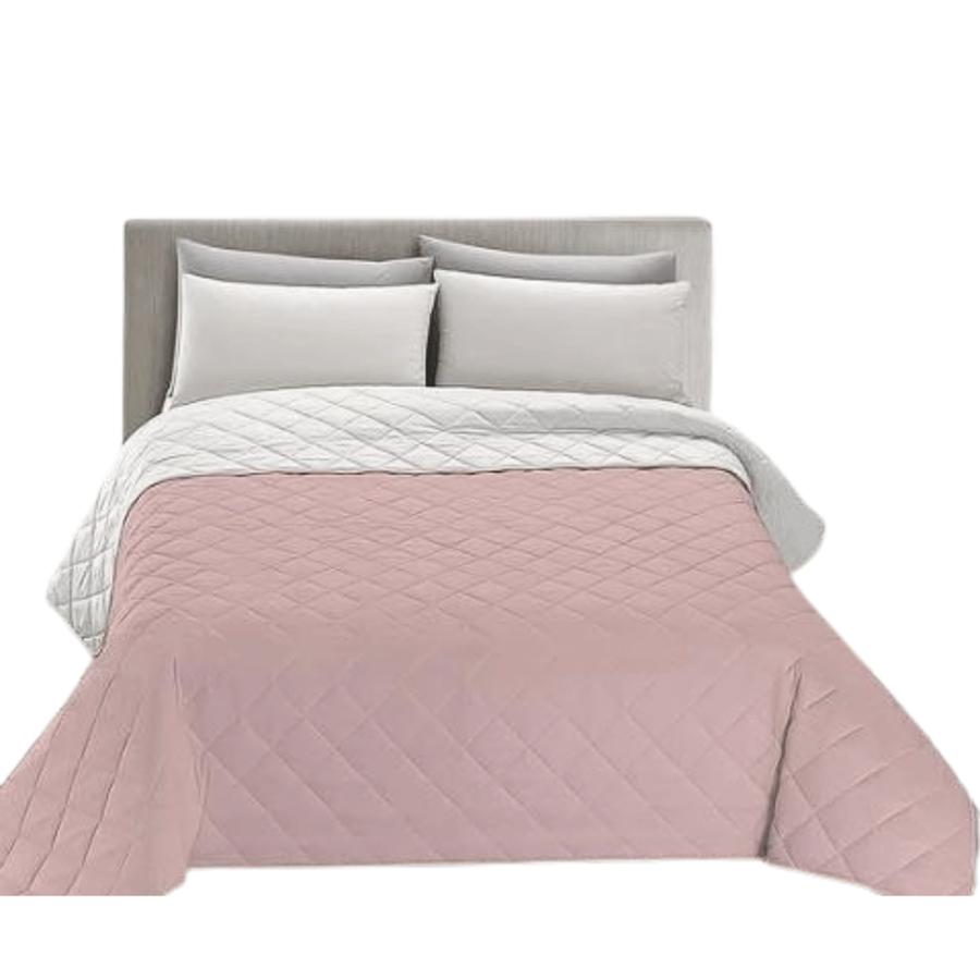 COLCHA BOUTY 220X240CM ROSA