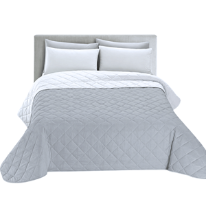 COLCHA BOUTY 220X240CM CINZA