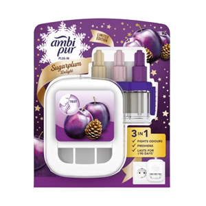 AMBI PUR DIFUSOR C/RECARGA  3EM1 SUGARPLUM DELIGHT