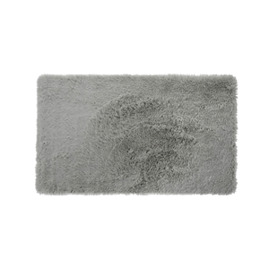 TAPETE 80X140CM CINZA CLARO VELUDO FOFINHO