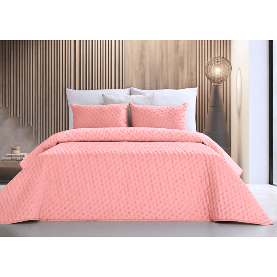 COLCHA PICO ROSA C/2 ALMOFADAS 240X250CM COLCHA PICO ROSA C/2 ALMOFADAS 240X250CM