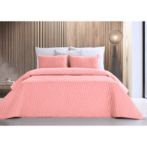 COLCHA PICO ROSA C/2 ALMOFADAS 240X250CM COLCHA PICO ROSA C/2 ALMOFADAS 240X250CM