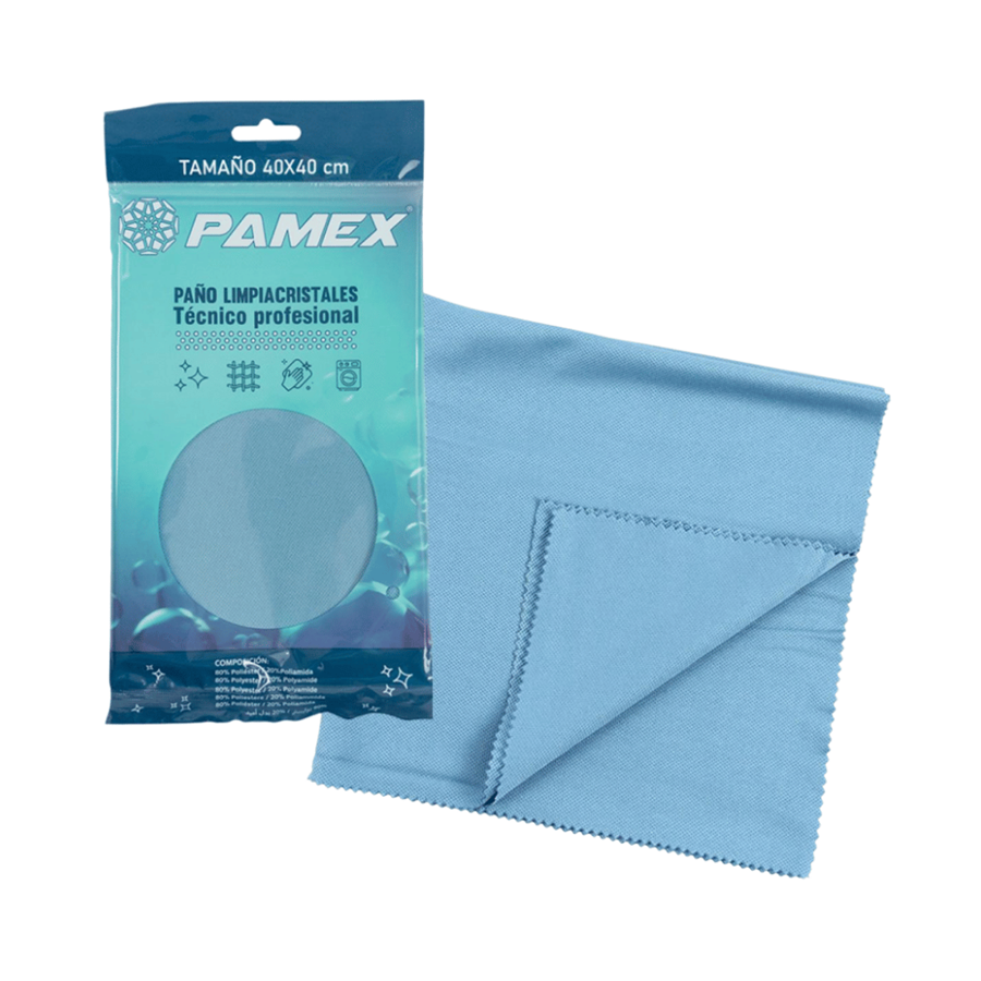 PAMEX PANO LIMPA VIDROS 40X40CM PROFISSIONAL