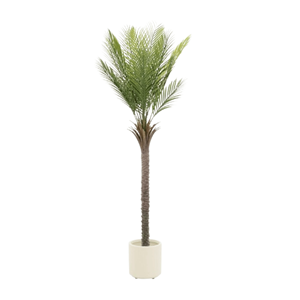 PLANTA ARTIF. PALMEIRA 180CM C/VASO BRANCO