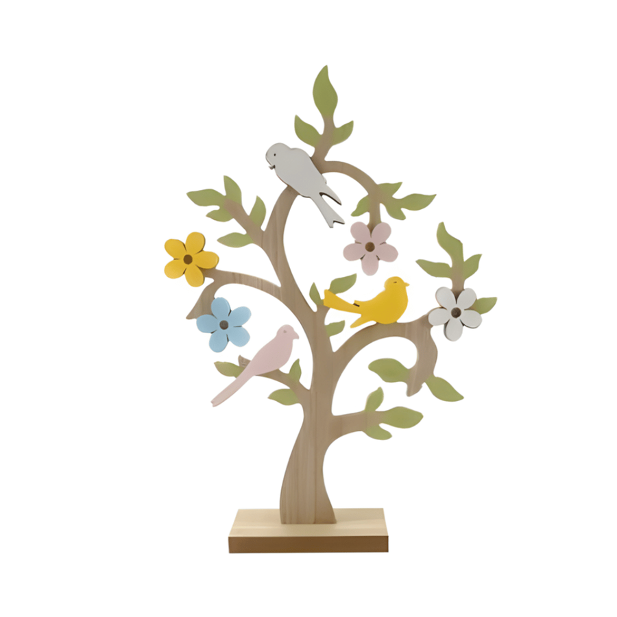 ÁRVOR PÁSCOA C/FLORES E PÁSSAROS