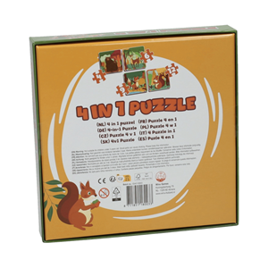 PUZZLE 4EM1 ANIMAIS FLORESTA