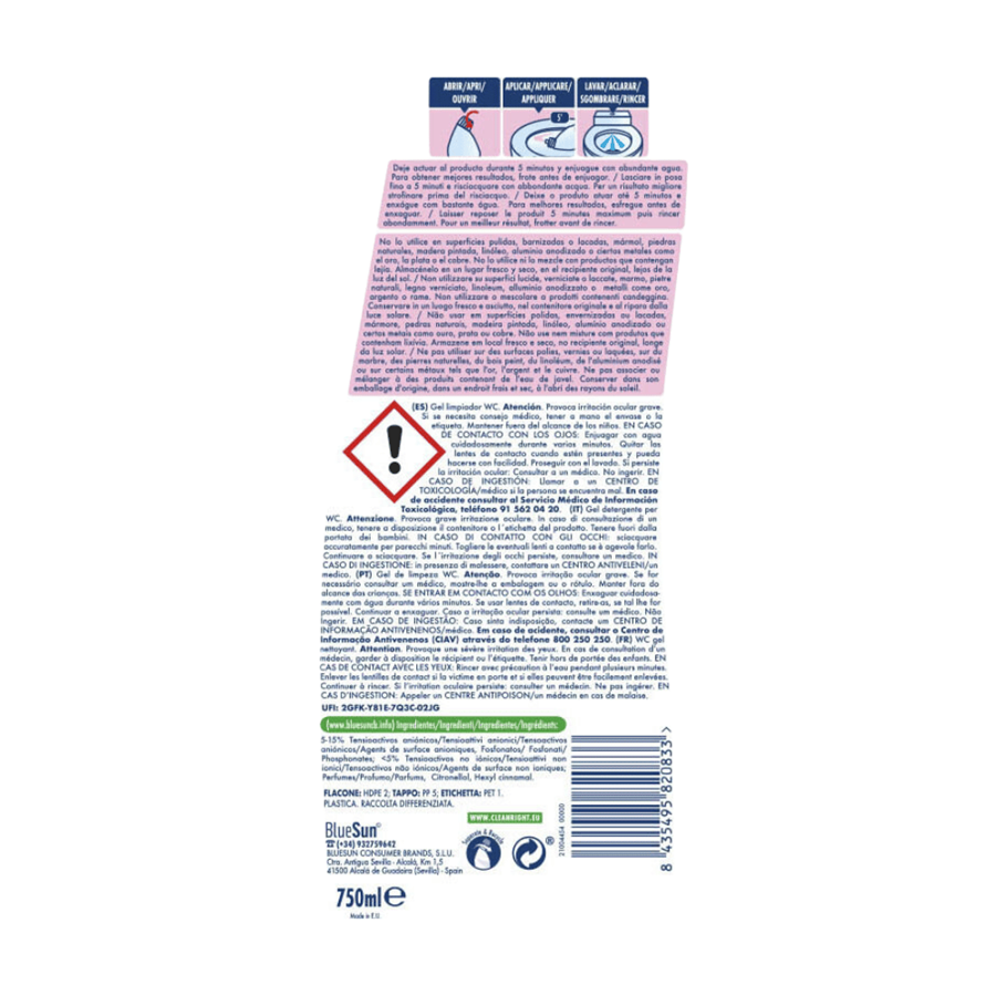 AMBI PUR GEL WC ACTIVE HIBISCO E ROSA