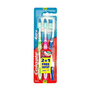 COLGATE ESCOVA DENTES C/3 EXTRA CLEAN ««««