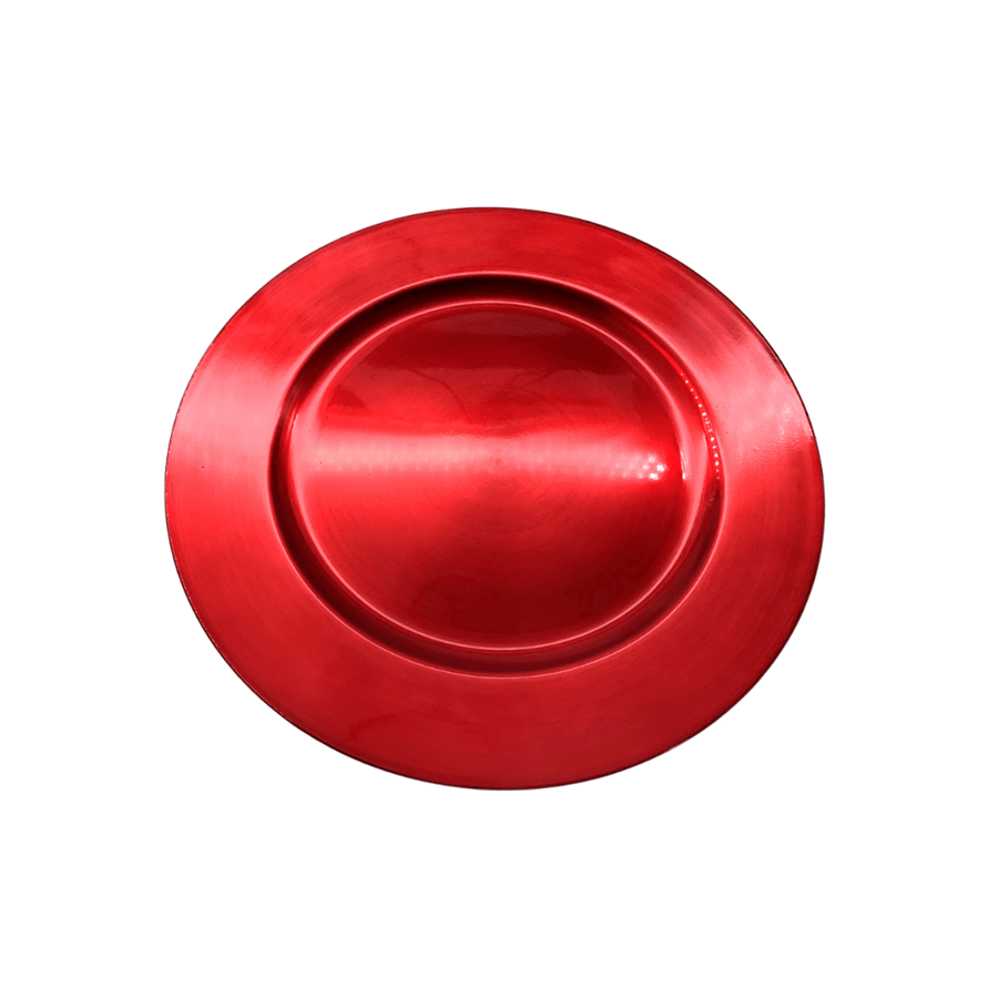 PRATO MARCADOR 33CM VERMELHO