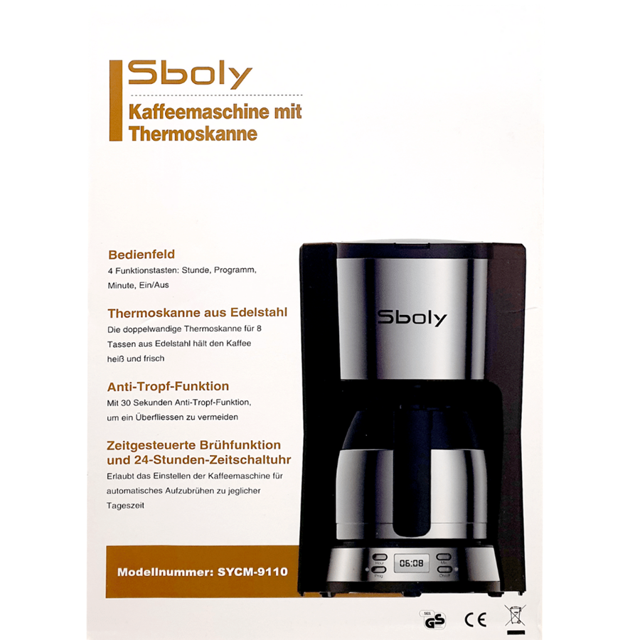 SBOLY CAFETEIRA C/TERMO ELETRICO